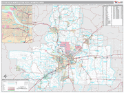 Little Rock-North Little Rock-Conway Wall Map Premium Style